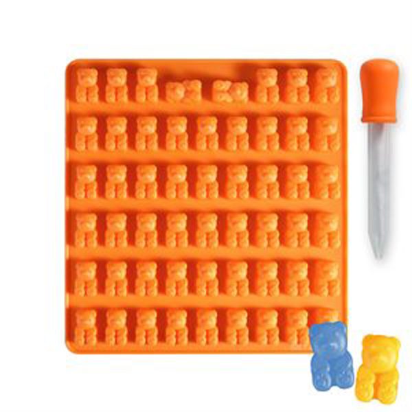 Gummy Bear Silicone Mold with Dropper › Sugar Art Cake & Candy Supplies