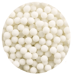 4mm Uncoated White Sugar Pearls › Sugar Art Cake & Candy Supplies