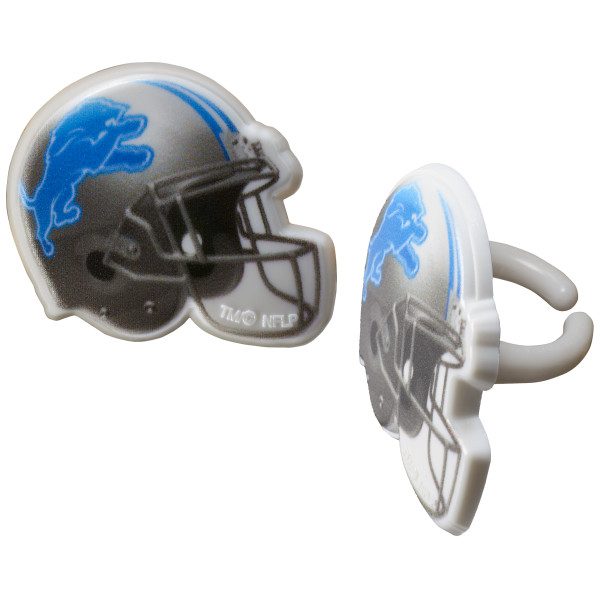 NFL Detroit Lions Helmet Rings › Sugar Art Cake & Candy Supplies